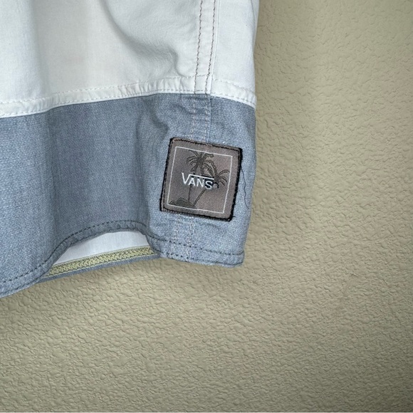 Vans shorts mens 36 striped swim trunks grey white & pink - Picture 3 of 12